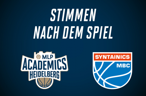 Stimmen nach dem Spiel vs. SYNTAINICS MBC